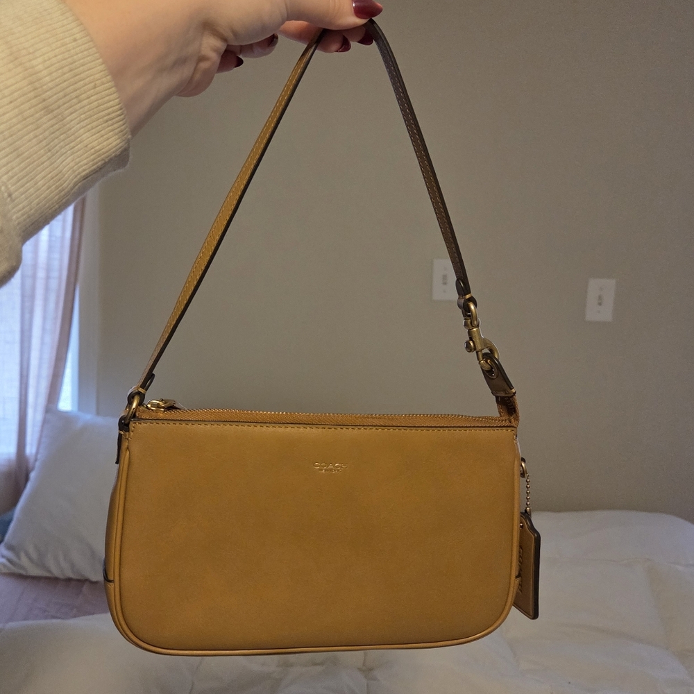 coach plaza bag honey brown